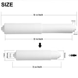 2 Pack - White Toilet Paper Holder Spring Loaded Roller Replacement