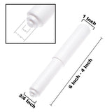 4 Pack - White Toilet Paper Holder Spring Loaded Roller Replacement