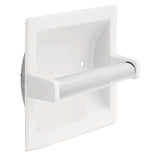 4 Pack - White Toilet Paper Holder Spring Loaded Roller Replacement
