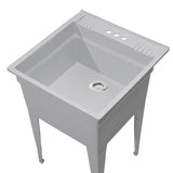 4 Pack - 2.125" Top / 1" Basket, Stainless Steel Slop, Utility, Kitchen and Bathroom Sink Strainer. 1/16" Holes.