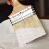5pcs - Premium Bristle Paint Brushes Set - 4 inch, 3 inch, 2 inch, 1.5 inch, 1 inch