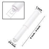 2 Pack - White Toilet Paper Holder Spring Loaded Roller Replacement